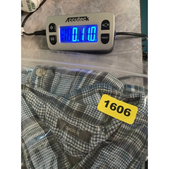 Eddie Bauer Men’s TL Classic Fit Blue Gray Plaid Long Sleeve Button-down Shirt - Picture 7 of 7